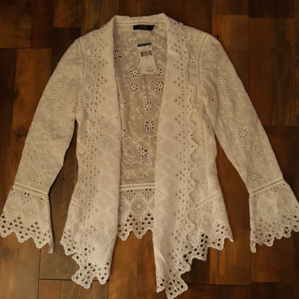 NWT Polo Ralph Lauren Eyelet Jacket